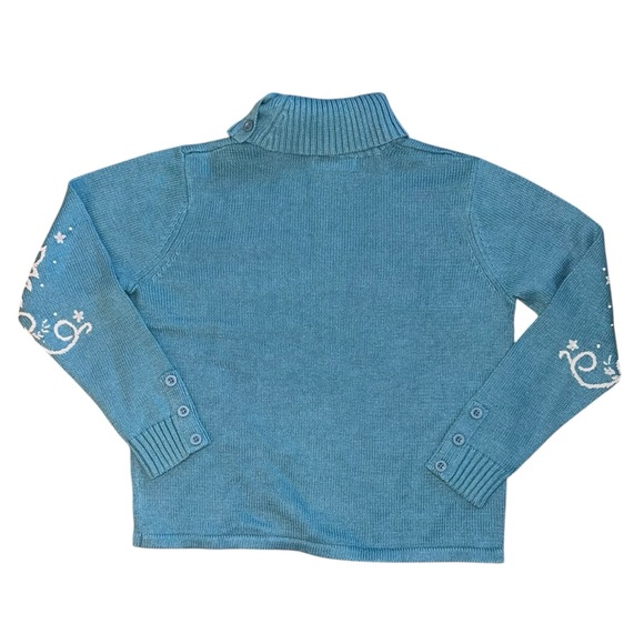 TimberLea Women’s Christmas Sweater Holiday Winter Snowflake Embroidery Medium - Picture 3 of 9